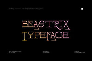 AO Beastrix - Display Typeface