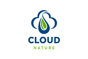 Cloud Wwaterdrop and Leaf Logo, a Branding & Logo Template by Buqancreative (Thumbnail 1 of 2)