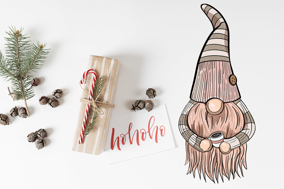 Christmas Gnomes clipart Procreate, an Education Illustration by ElladesignCo (Photo 6 of 7)