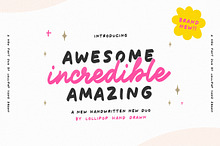 Awesome Incredible Amazing Font Duo