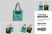 Tote Bag Mockup, a Product Mockup by bimockup (Thumbnail 1 of 6)