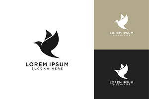 Dove Animal Bird Logo Vector Design