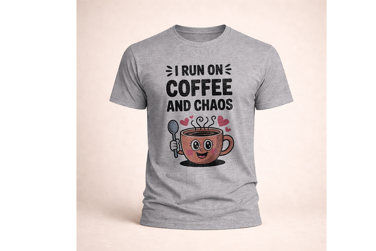 Coffee Chaos Cute Quote SVG Design, an Object Illustration by Annudesign (Photo 8 of 10)