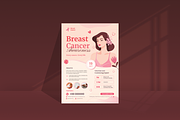 Breast Cancer Day Charity Flyer, a Flyer Template by SquidPixey (Thumbnail 1 of 6)