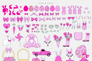 Barbie Easter Clipart Set