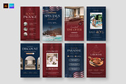 American Social Media Templates, a Social Media Template by BrandPacks (Thumbnail 1 of 5)