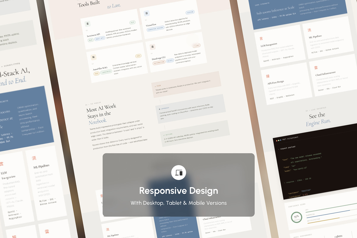 AI/ML Engineer Portfolio Website, a Landing Page Template by productype1 (Photo 3 of 5)