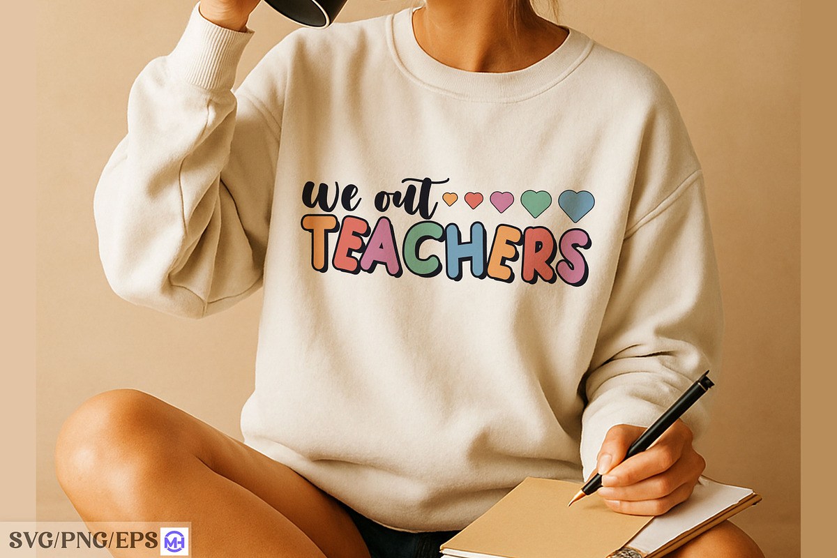 We Out Teachers Last Day of School, a Seasonal Illustration by mh_arif (Photo 4 of 4)
