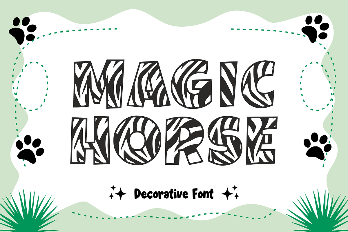 King Zebra - Decorative Font, a Font by KiddoGlyphs Studio (Photo 3 of 3)