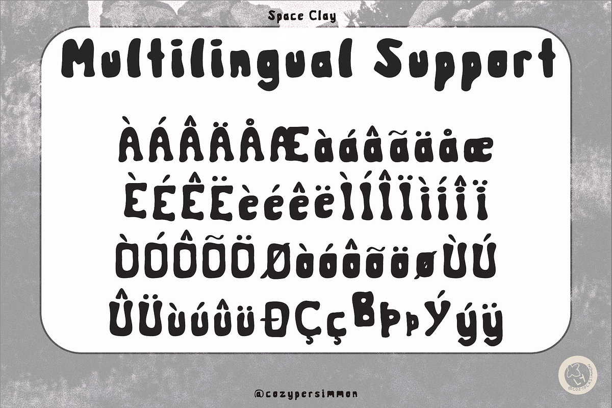 Space Clay - Chunky Display Font, a Slab Serif Font by CozyPersimmon (Photo 5 of 5)