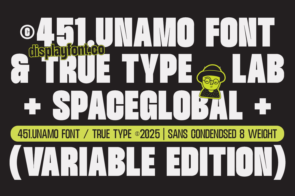 TT Unamo - Sans Display Condensed, a Sans Serif Font by truetype (Photo 13 of 15)