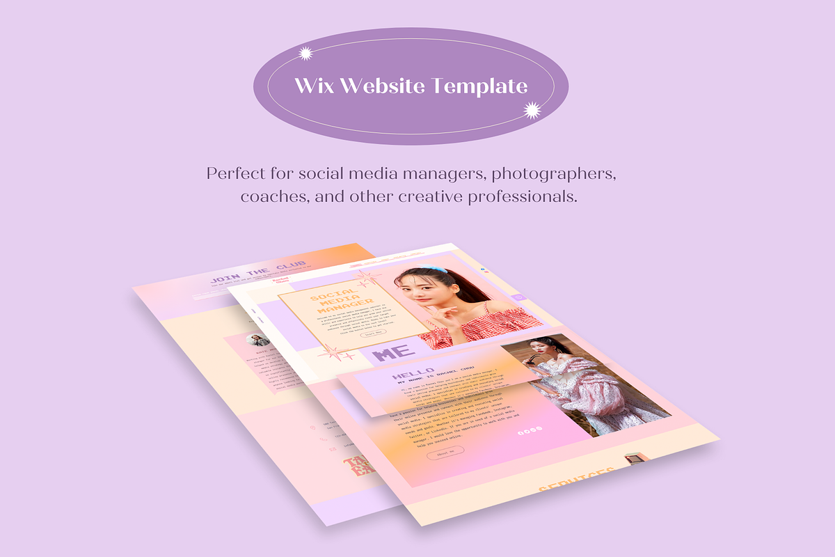 Wix Website Template Retro SMM, a Wix Template by Wixify Studio (Photo 4 of 11)