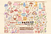 Flower power - retro groovy bundle, an Object Illustration by Huxmay (Thumbnail 5 of 13)
