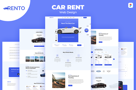 Car Rental WebDesign Landing page