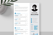 Info-graphic Resume/CV, a Resume Template by UX-group (Thumbnail 1 of 5)