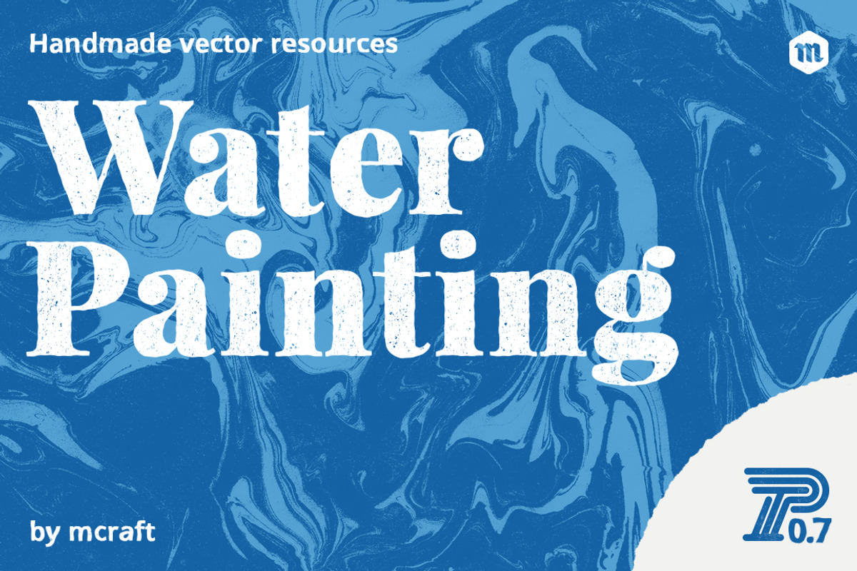 Water Painting Texture Background, a Texture Graphic by RoxanaMihis (Photo 1 of 7)