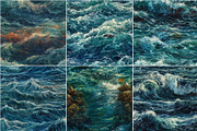 Aquatica - Ocean Oil paintings, a Pattern Graphic by Pixel Perfect Patterns (Thumbnail 9 of 9)