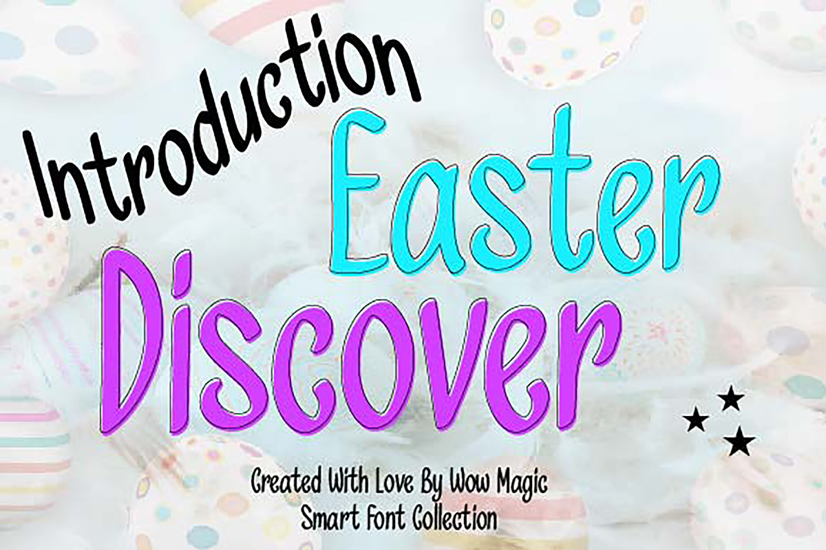 Easter Discover, a Handwritten Font by Wow Magic (Photo 1 of 3)