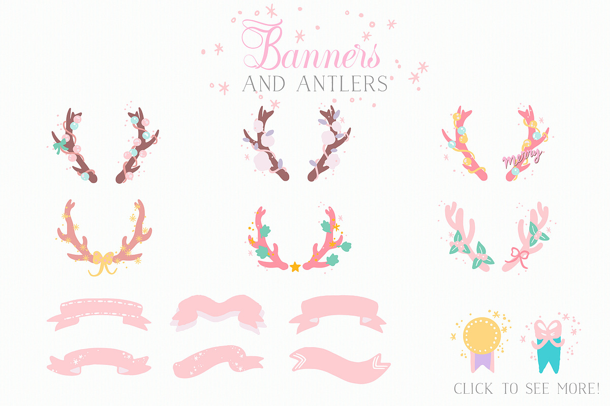 Christmas is Pink! Holiday Toolkit, an Animal Illustration by Paperly Studio (Photo 2 of 7)