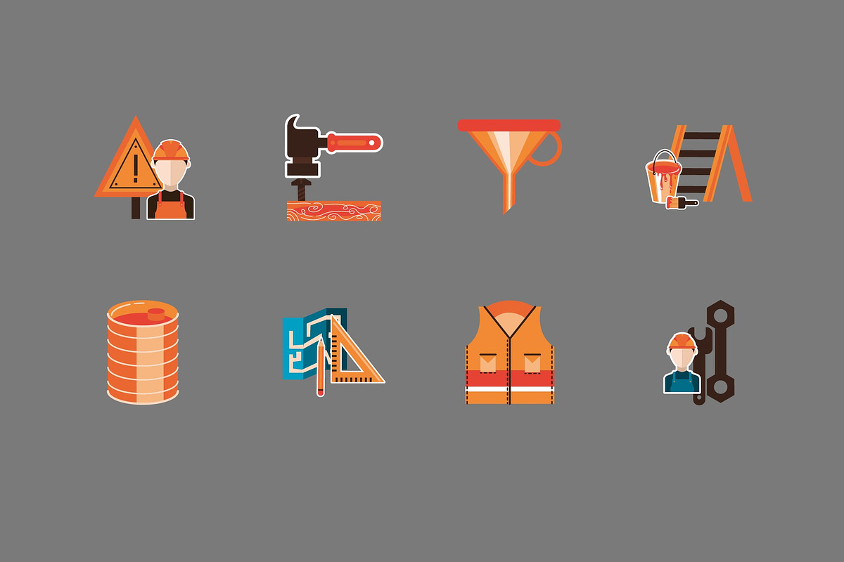 Construction Illustrations Set, an Object Illustration by studiogstock (Photo 2 of 3)