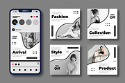 Fashion Social Media Post Banners, a Social Media Template by MightyDesign (Thumbnail 1 of 7)