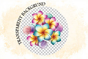 Watercolor Plumeria Clipart Bundle., an Illustration by SVGArt (Thumbnail 7 of 8)