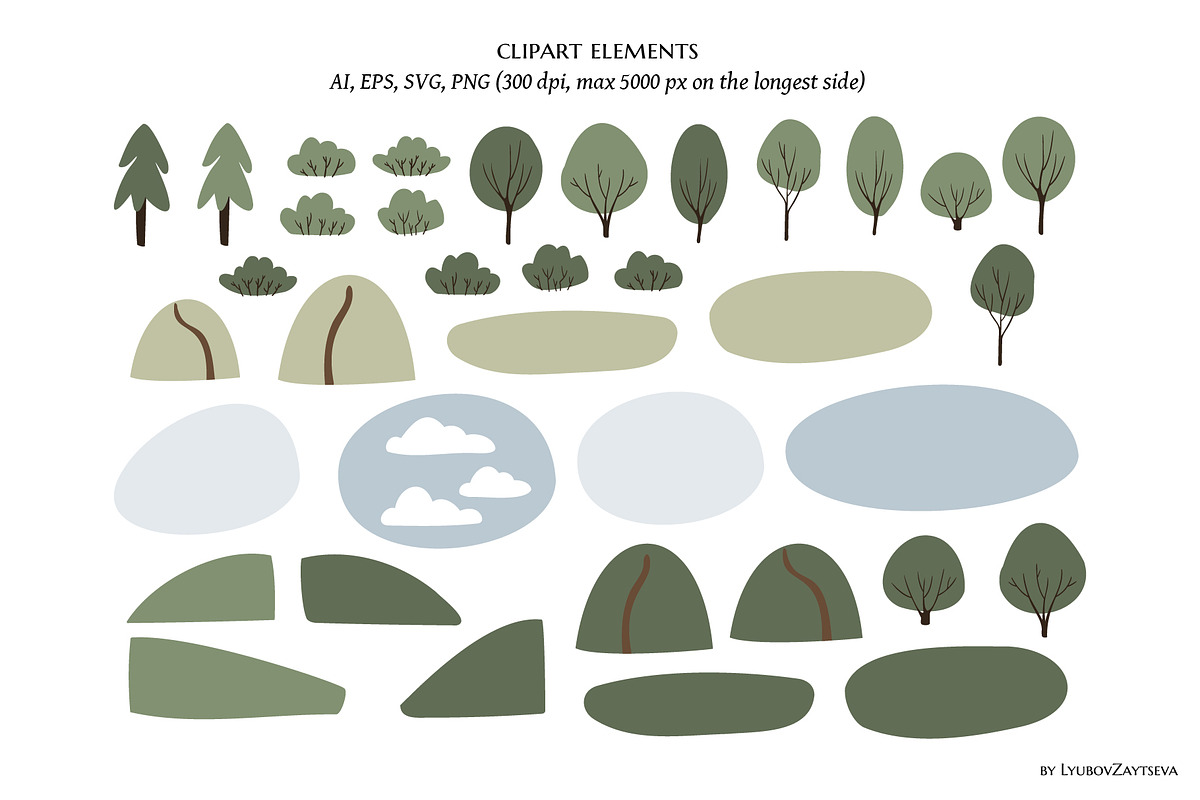 farm life clipart - ai, png, svg, an Animal Illustration by LyubovZaytseva (Photo 7 of 19)