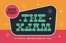 XJAM - Western Display Font