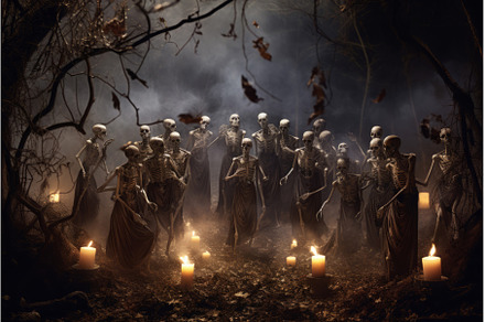 Desolate Skeletons cemetery risen, an Abstract Photo by Ylivdesign