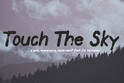 Touch The Sky - Watercolor & Texture, a Handwritten Font by wodnerwoman (Thumbnail 1 of 9)