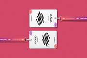 Id Card Lanyard Mockup, an Advertising Mockup by DSNA Mockup (Thumbnail 2 of 3)