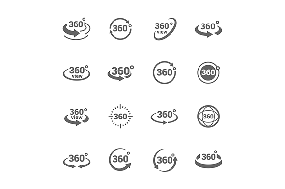 360 Degree View Icons, an Icon by Davooda