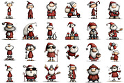 Quirky Santa Claus Clipart, an Illustration by Sublimation Artist (Thumbnail 2 of 6)