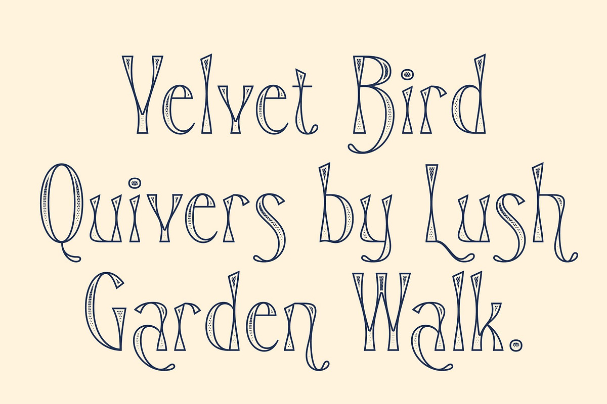 CS Lovisa Stippled, a Sans Serif Font by Craft Supply Co. (Photo 6 of 8)