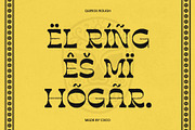 Quiros Rough, a Serif Font by Craft Supply Co. (Thumbnail 7 of 8)