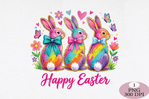 Happy Easter PNG, Coquette Easter, an Illustration by Daily.Designs