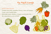 Farmers Market Clipart Naive Vector, a Food Illustration by SunnJaneArt (Thumbnail 11 of 18)