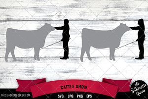 Cattle Show Vector Silhouette