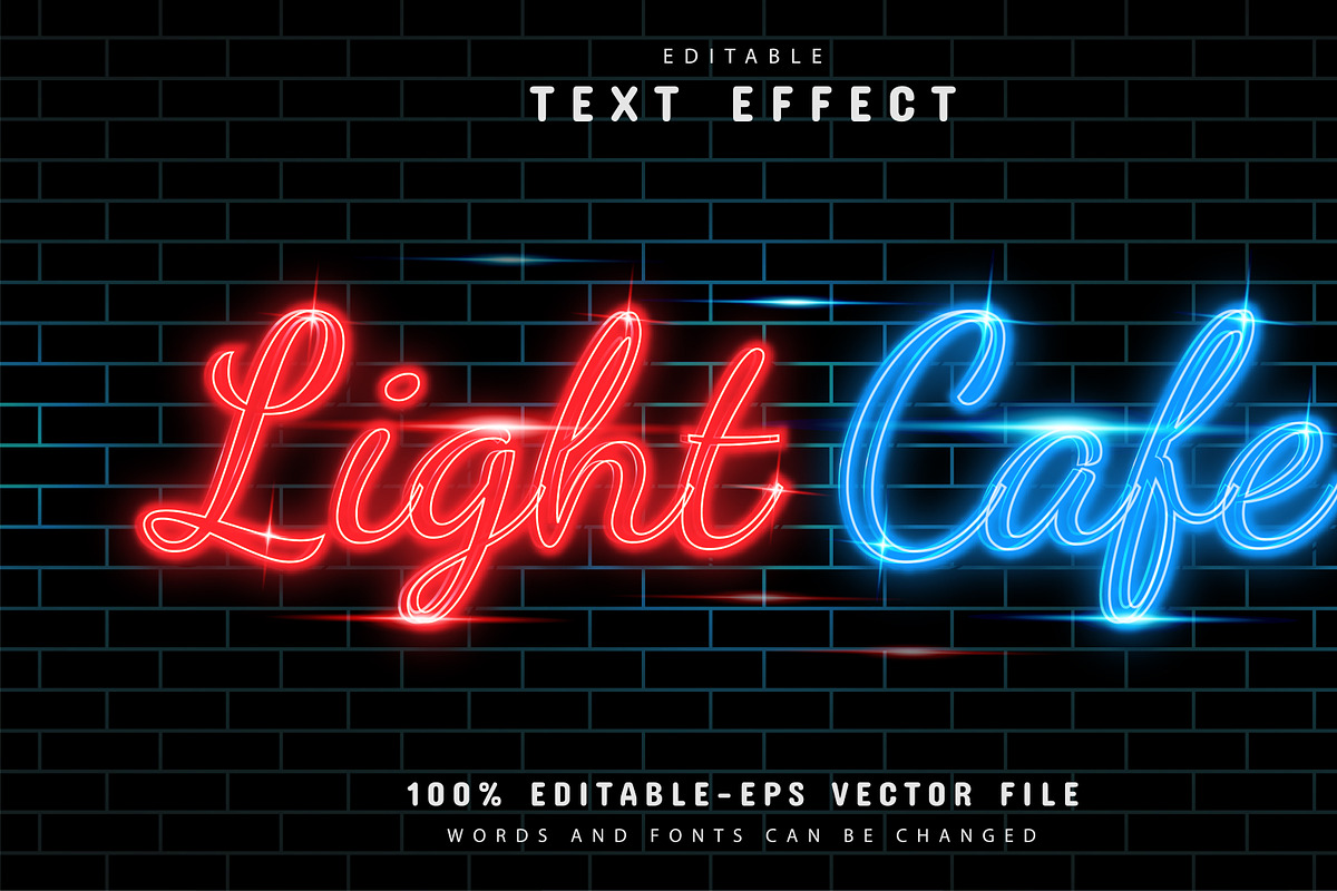 40 Neon text effect editable Vol 2, a Plug-in Add-On by Aglonemadesign (Photo 23 of 25)