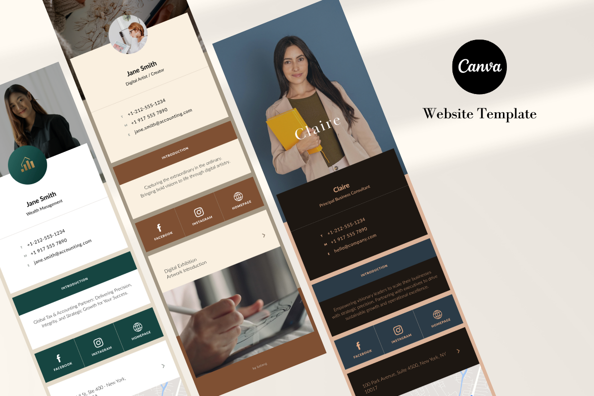 Consultant & Coach Link in Bio Canva, a Landing Page Template by batang (Photo 5 of 5)