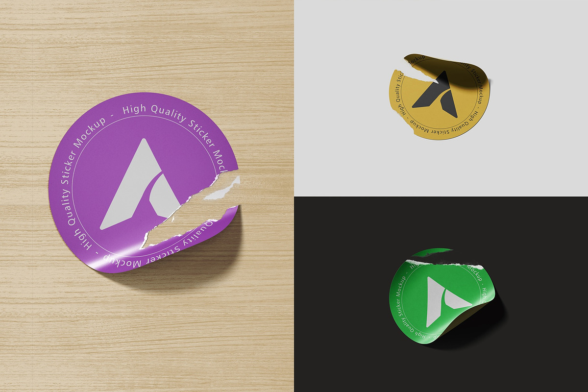 High Quality Torn Paper Sticker Mock, a Packaging Mockup by Tahtagraphic (Photo 1 of 5)