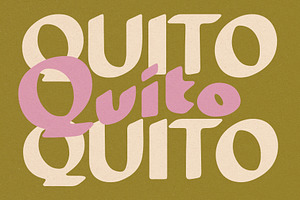 Quito Typeface