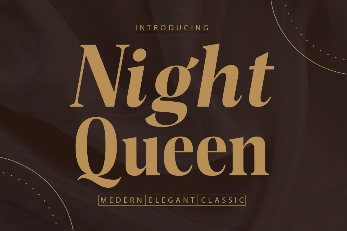 Night Queen, a Serif Font by josstype (Photo 1 of 6)
