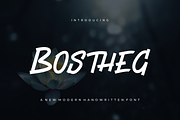 Bostheg - Font, a Handwritten Font by artchiles_design (Thumbnail 1 of 5)