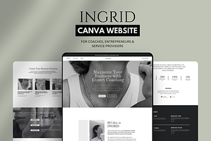 Canva Website Template For Coaches