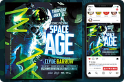 Futuristic Space Flyer, a Flyer Template by regalDRAW (Thumbnail 1 of 3)