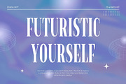 Futuristic Yourself Serif Font, a Serif Font by Graphicxell (Thumbnail 1 of 19)