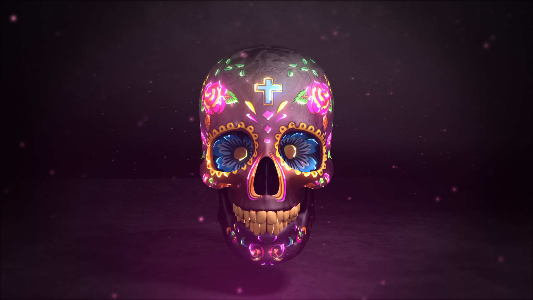 Mexican sugar skull featuring mexican, skeleton, and sugar, an Abstract Photo by MS design