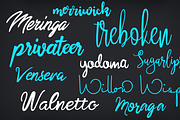 20 Script Fonts, a Script Font by 128bit Technologies (Thumbnail 1 of 3)