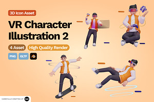 3D VR Character Illustration 2